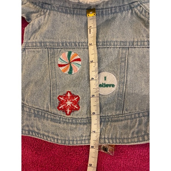 “I believe” Christmas Jean Vest for pets - Picture 4 of 10